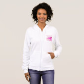 Ink Goes Wild Alaska – 女性のカスタマイズ可能なフード付きスウェットシャツ パーカ (正面フル)