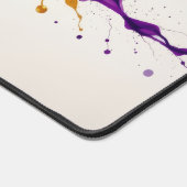 Ink Gold Dance Abstract Luxury Modern デスクマット (コーナー)