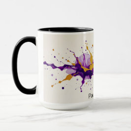 Ink & Gold Dance Abstract Modern Coffee マグカップ