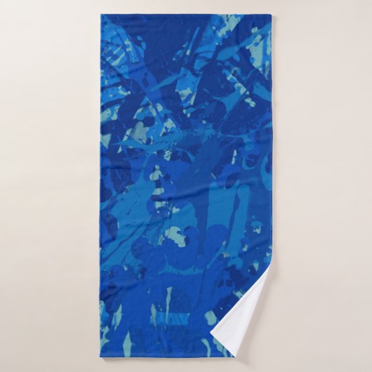 Ink hand made painting. Abstract wall art. Creativ バスタオル (バスタオル)