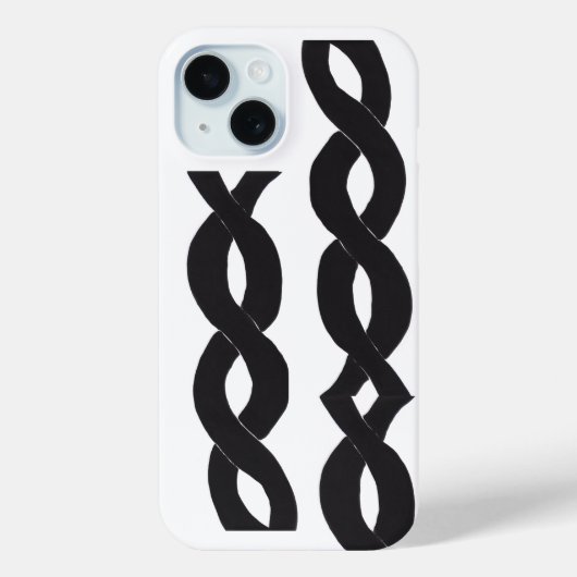 Ink Loops Phone Case Monochrome Case-Mate iPhoneケース (裏面)
