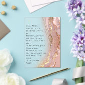 ink marble Hail Mary prayer アクリル招待状 (インサイチュ (ウェディング))