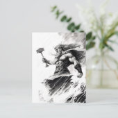 Ink of northern mythology god thor ポストカード (スタンド正面)