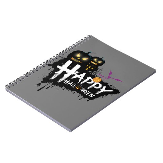 Ink of the Night：ハロウィーンインスパイアスパイラル写真 ノートブック (左側)