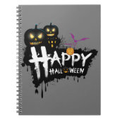 Ink of the Night：ハロウィーンインスパイアスパイラル写真 ノートブック (正面)