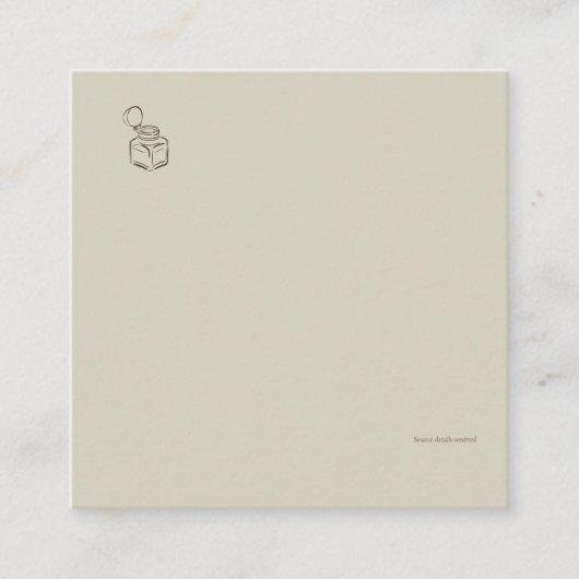 Ink Pot-Forgotten Archive- Minimalist  エンクロージャーカード (正面)