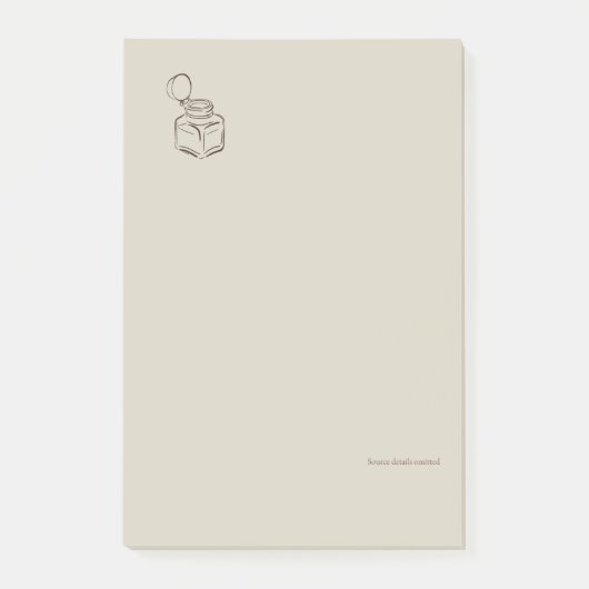 Ink pot- Forgotten Archive- Minimalist ポストイット (正面)