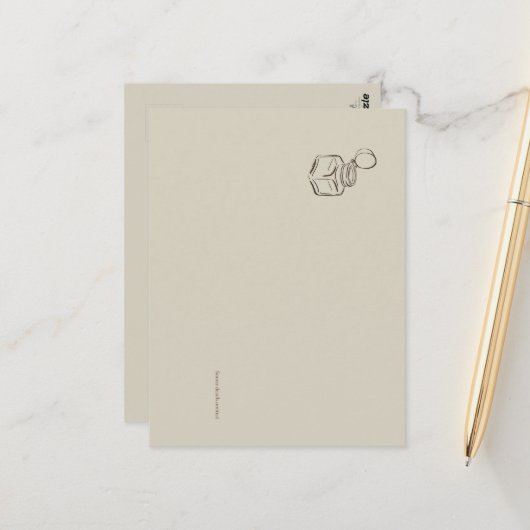 Ink pot- Forgotten Archive- Minimalist ポストカード (正面/裏面インサイチュ)