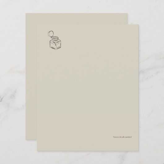 Ink Pot-Forgotten Archive- Minimalist Papersheet (正面/裏面)