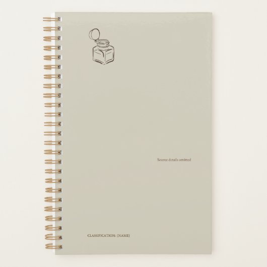 Ink pot- Forgotten Archive- Minimalist Planner プランナー手帳 (正面)