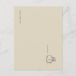 Ink Pot Minimalist Book Lover ポストカード