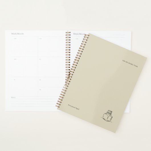 Ink Pot Minimalist Book Lover Planner プランナー手帳 (ディスプレー)