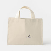 Ink Pot- Minimalist Book Lover- Tote Bag ミニトートバッグ (裏面)