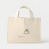 Ink Pot- Minimalist Book Lover- Tote Bag ミニトートバッグ (正面)