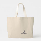 Ink Pot- Minimalist Book Lover- Tote Bag ラージトートバッグ (裏面)