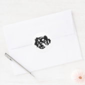  Ink Style Chihuahua Sticker – Sweet & Simple ラウンドシール (封筒)
