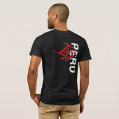 InKa1821ラベル-ペルーの地図のワイシャツ Tシャツ (裏面フル)