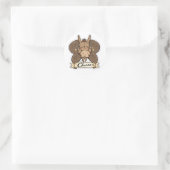 InkAndCritsの共同マスコット、チューロ ラウンドシール (バッグ)