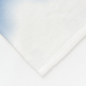 Inkblotのグラデーションな青 フリースブランケット (角)