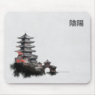 Inkbrush Pagoda Mousepad マウスパッド