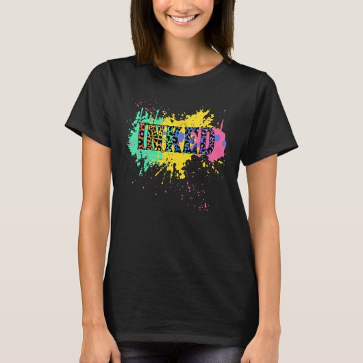 INKEDカラフル Tattoo Tシャツ (正面)