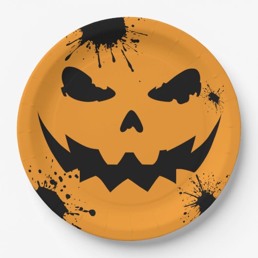 Inked Pumpkin ペーパープレート (正面)