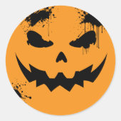 inked Pumpkin ラウンドシール (正面)