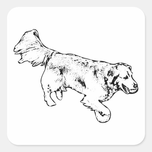 Inked Runner with Harvest Glow スクエアシール (正面)