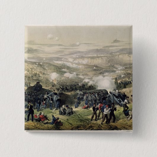 Inkermanの戦い、1854年11月5日1855年 缶バッジ (正面)