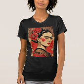 InkPunk Frida Kahlo Tシャツ – はっきりした & Iconic (正面)