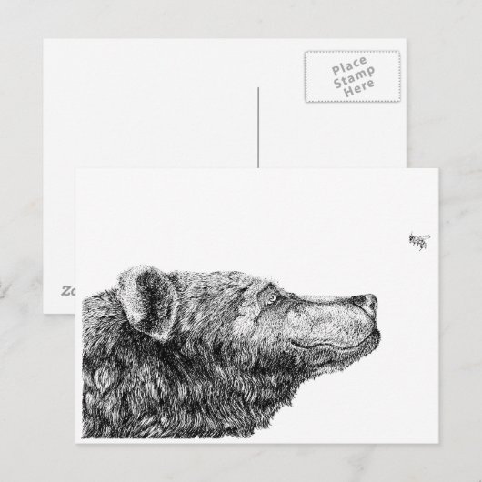 Inkspot著くまの必要 ポストカード (正面/裏面)