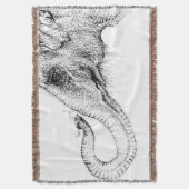 Inkspot著象の忠実な100%年 スローブランケット (正面縦)
