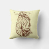 Inkspot著Scopsフクロウ クッション (裏面)