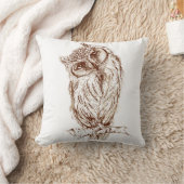 Inkspot著Scopsフクロウ クッション (ブランケット)