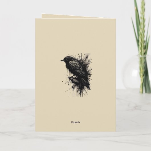 Inkstorm Crow Silence Before the Caw カード (裏面)