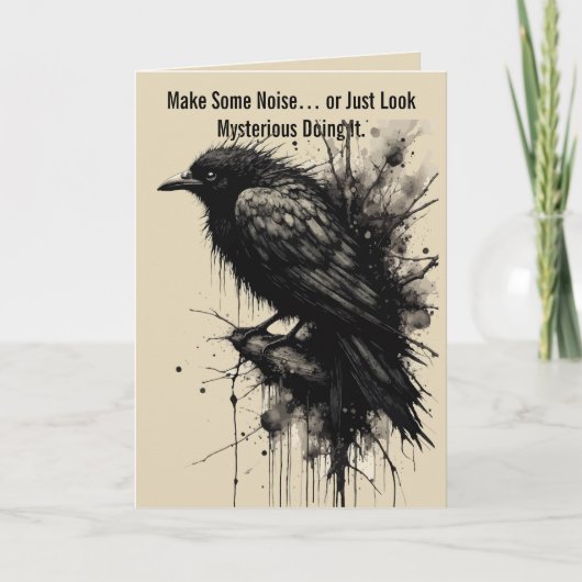 Inkstorm Crow Silence Before the Caw カード (正面)