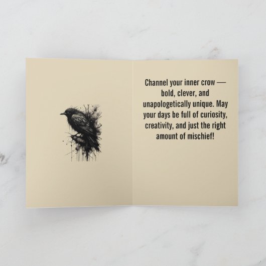 Inkstorm Crow Silence Before the Caw カード (内部)