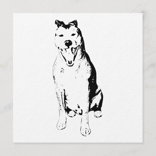 Inkstroke Lively Form 招待状 (正面)