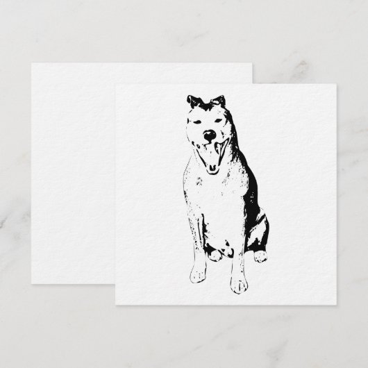 Inkstroke Lively Form 招待状 (正面/裏面)