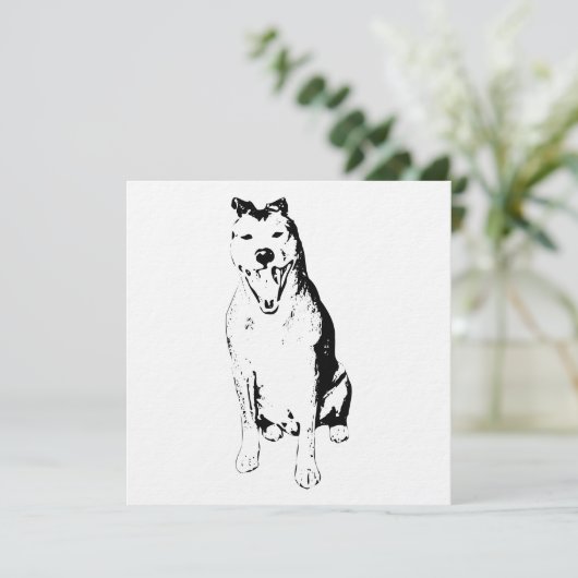 Inkstroke Lively Form 招待状 (スタンド正面)