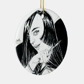 Inktober 2018日24 -大胆な手段 セラミックオーナメント (右)