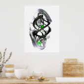 Inkwell抽象芸術ポスター ポスター (キッチン)