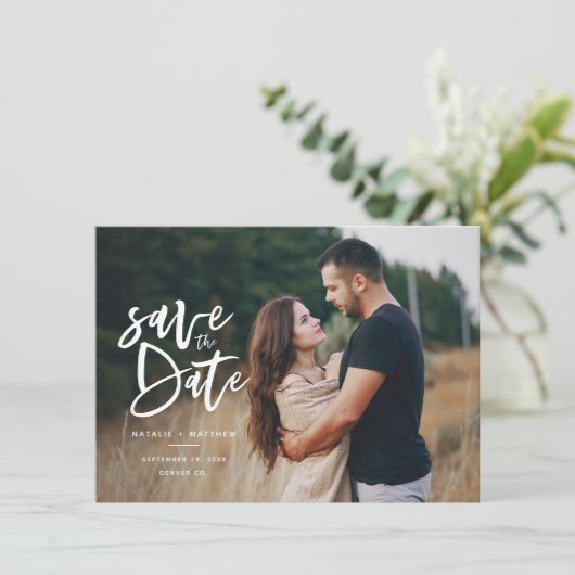 Inkyスクリプトの写真の日付を保存 セーブザデート (スタンド正面)