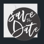 Inkyスクリプトの日付の保存 セーブザデート<br><div class="desc">inkyスクリプト日付をモノクロ保存する日付結婚式招待状。白黒だが背景色は変更できる。</div>