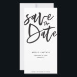 Inkyスクリプトの日付の保存 セーブザデート<br><div class="desc">inkyスクリプト日付をモノクロ保存する日付結婚式招待状。白黒だが背景色は変更できる。</div>