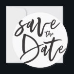 Inkyスクリプトの日付の保存 セーブザデート<br><div class="desc">inkyスクリプト日付をモノクロ保存する日付結婚式招待状。白黒だが背景色は変更できる。</div>