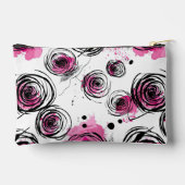 Inky花びらのシームレスなパターン アクセサリーポーチ (裏面)