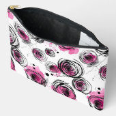 Inky花びらのシームレスなパターン アクセサリーポーチ (見開き)