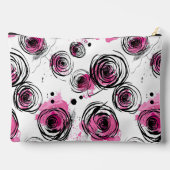 Inky花びらのシームレスなパターン アクセサリーポーチ (裏面)