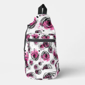 Inky花びらのシームレスなパターン スリングバッグ (正面)